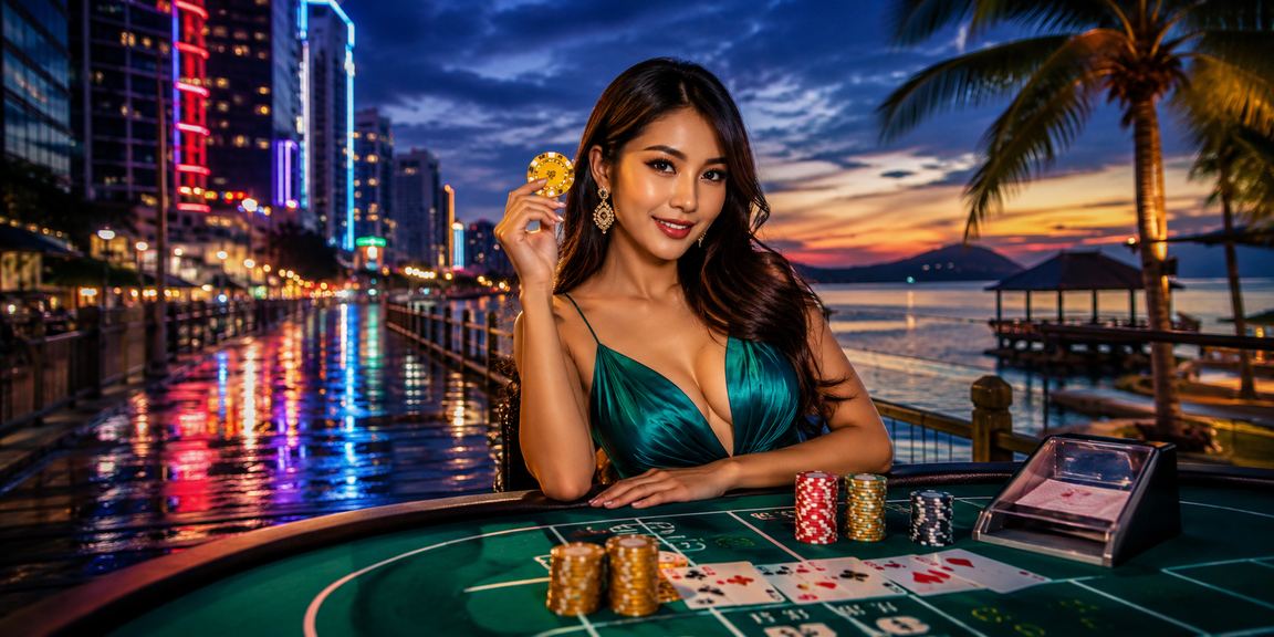 Suasana permainan baccarat kasino di Sabah Malaysia